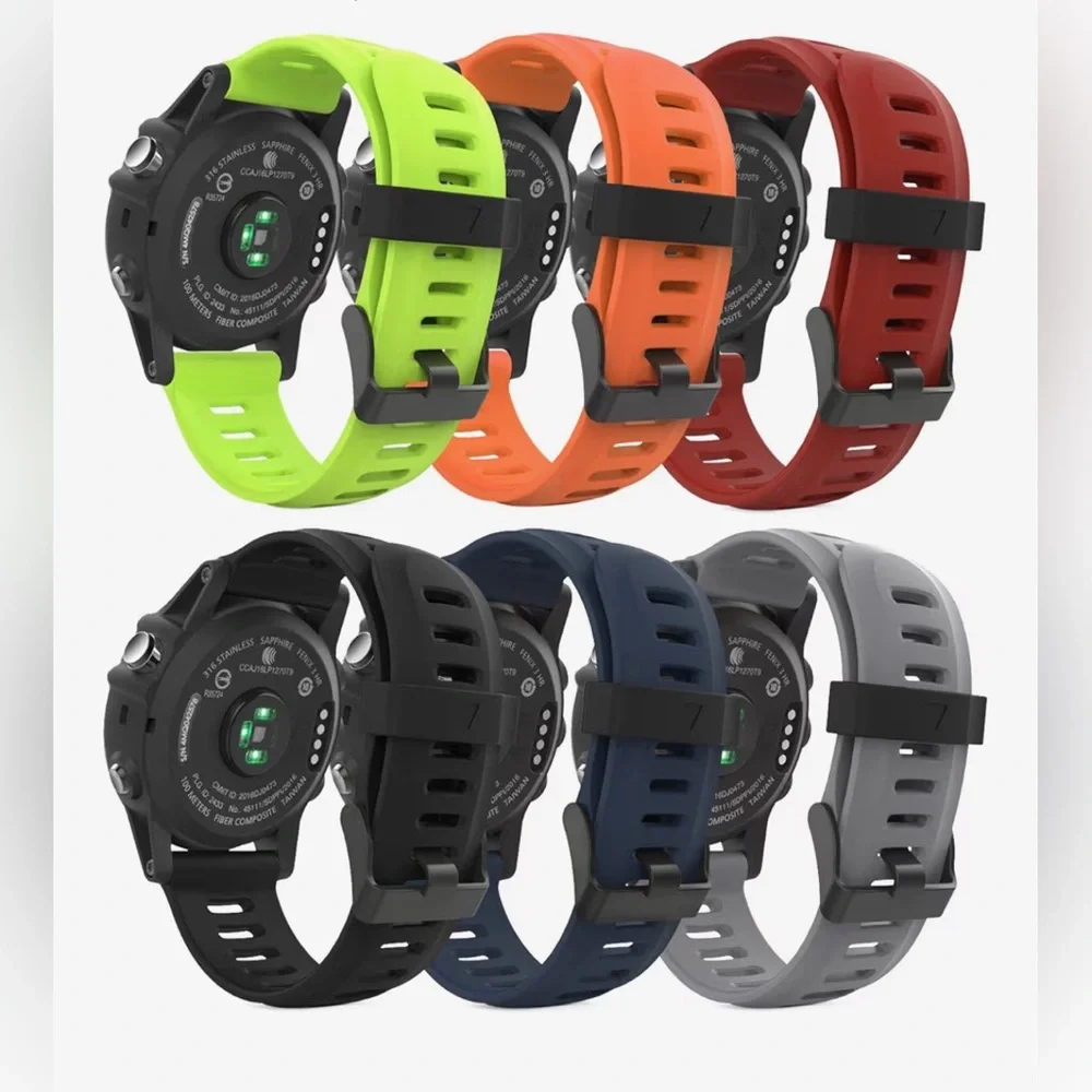 26mm Smartwatch Replacement Bands - Multi-Color 5 Pack